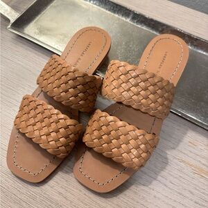 Loeffler Randall Jonah Tan Leather Sandals